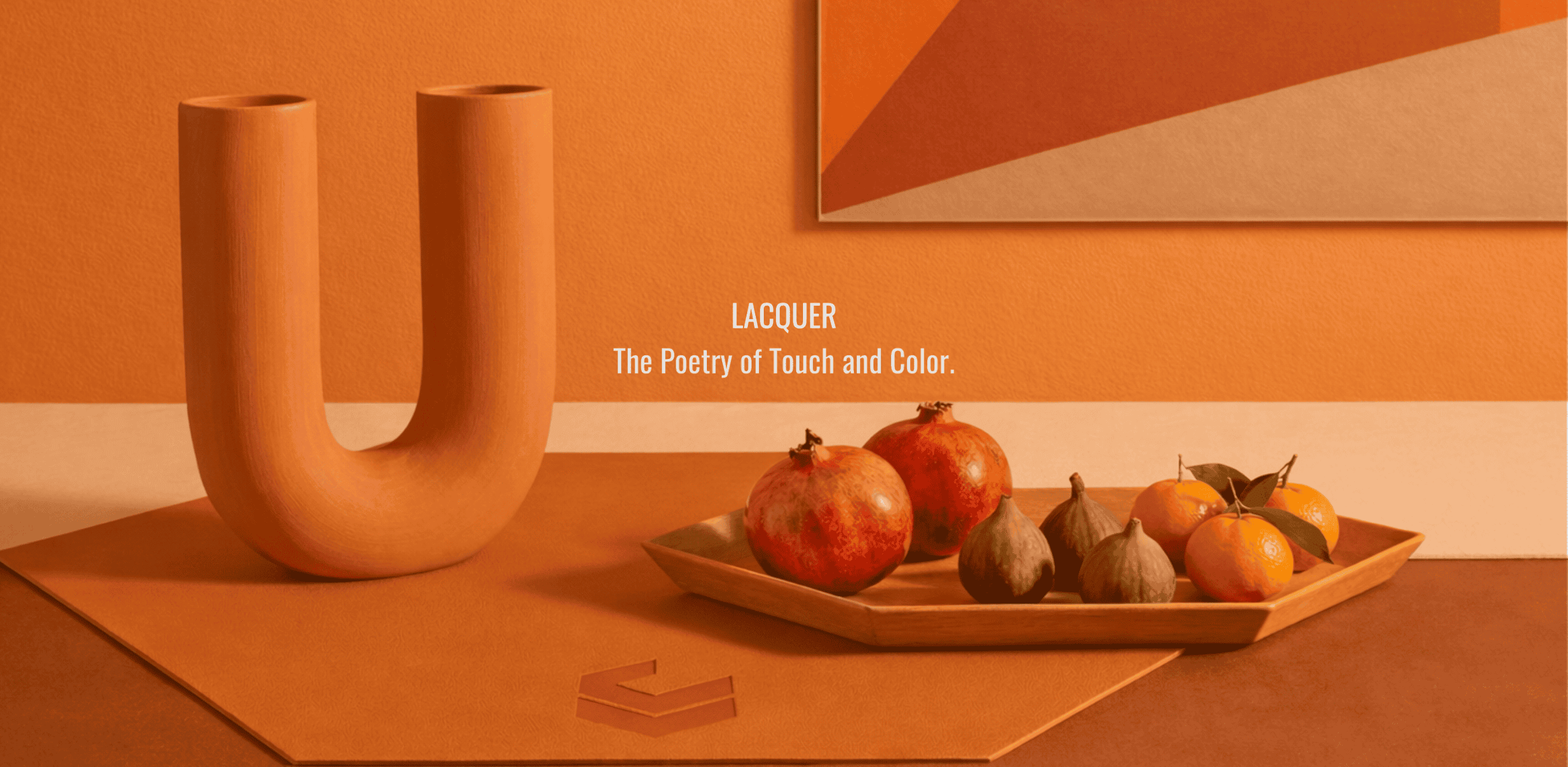 Artistic display of colors and textures for premium custom lacquer cabinetry Vancouver.