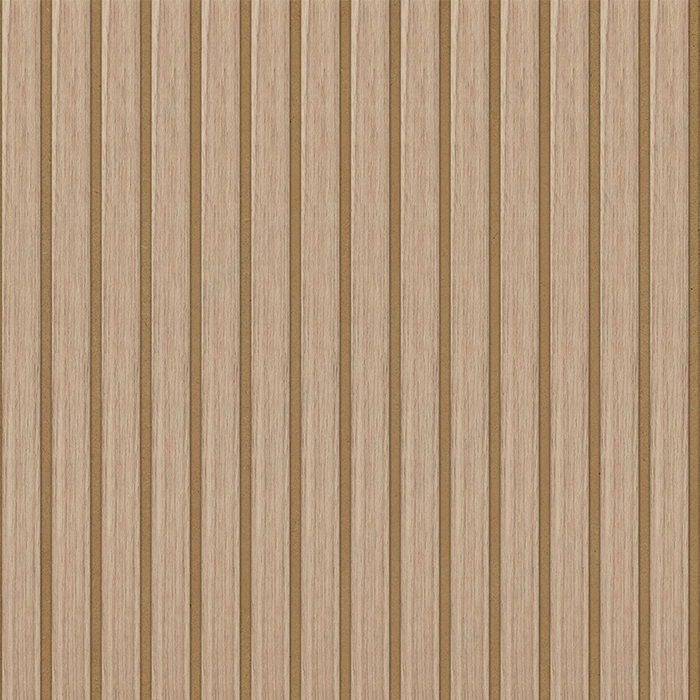 White oak ribbed wood custom cabinet panel swatch. High-end bespoke fluted wood effect panels crafted by Urban Vista Cabinets for modern interiors.