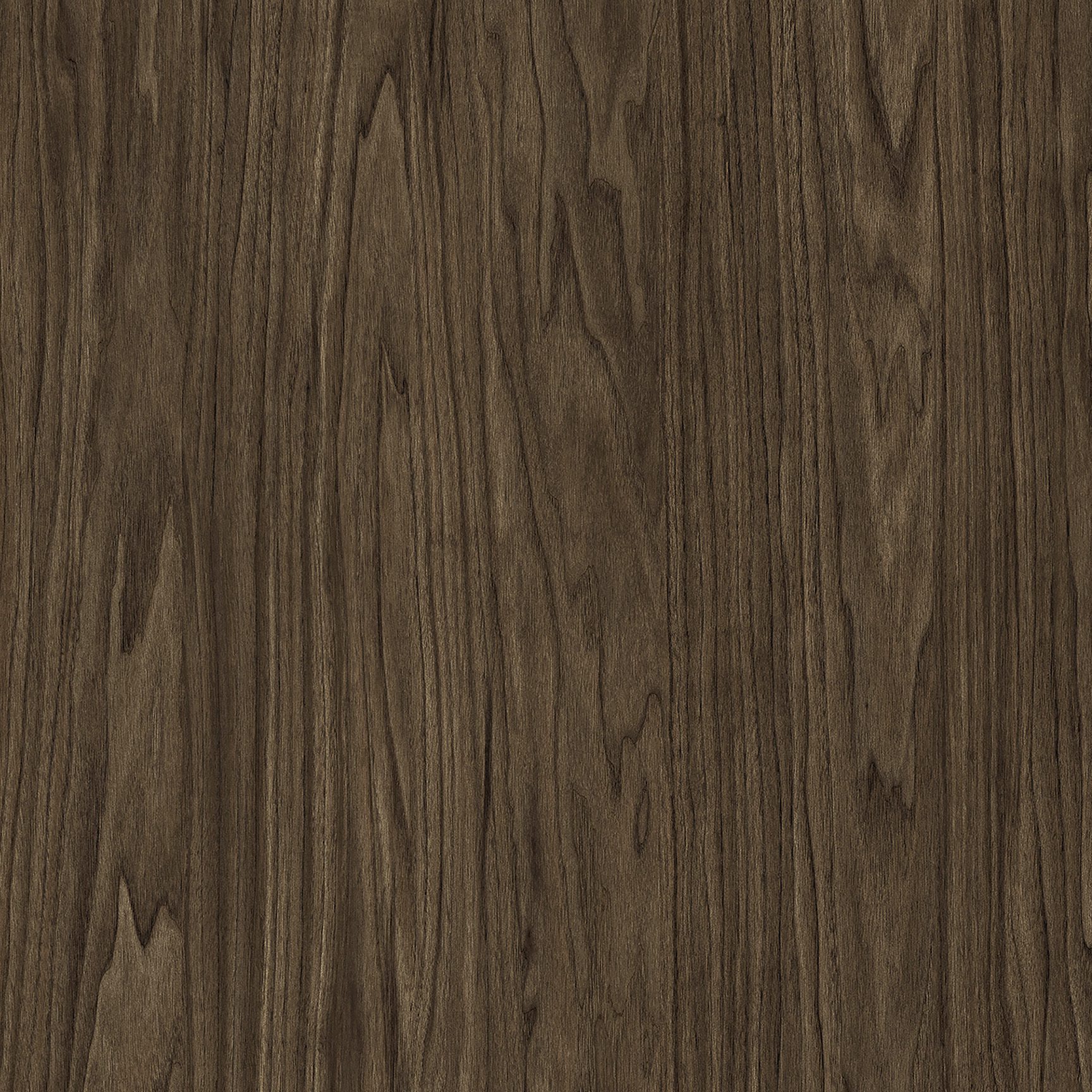 Dark smoked walnut crown-cut natural wood veneer swatch. Custom architectural millwork and premium organic cabinetry finishes by Urban Vista Cabinets in Port Coquitlam.