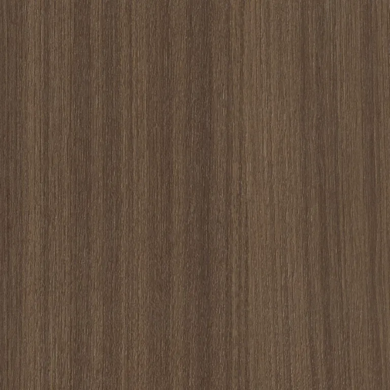 Truffle oak recon wood veneer swatch featuring consistent linear grain. Engineered wood panels fabricated at our BC custom cabinetry facility.