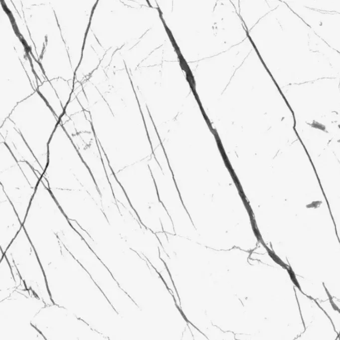 Statuario white marble textured custom cabinet finish swatch featuring striking dark veining. Modern luxury millwork finishes from our BC custom factory.